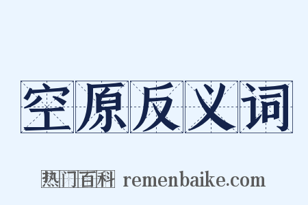 空原反义词是什么意思的图片